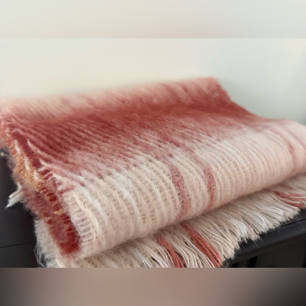 Soft Woven Scarf in Warm Neutral Tones